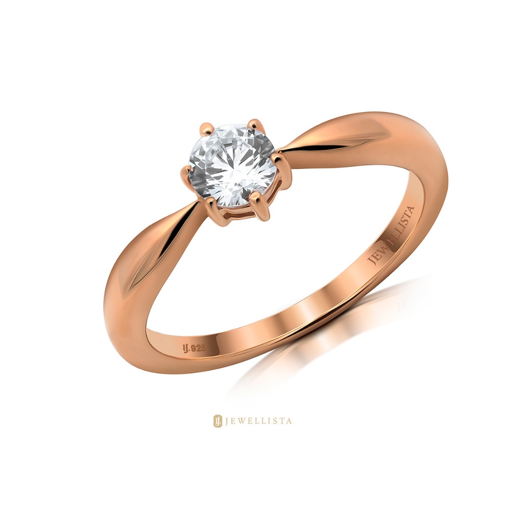 Jewellista خاتم Celestia فضة 925 بالزركون — صورة 5