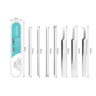 Simple Health ที่กดสิว 7ชิ้น ที่กดสิวสแตนเลส Acne tool สแตนเลสอย่างดี ไม่ขึ้นสนิม พร้อมกล่อง