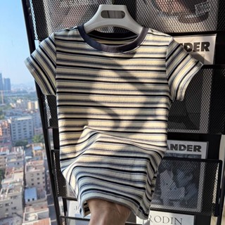 Y6Y - เสื้อยืดแขนสั้นสไตล์เกาหลีลำลองสำหรับผู้หญิง เสื้อยืดแ…