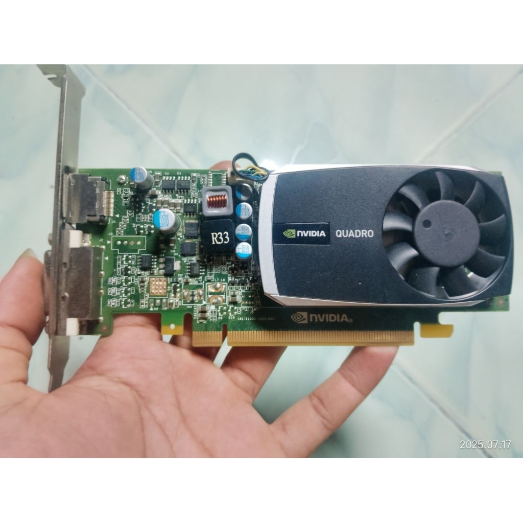 การ์ดจอมือสอง nvidia quadro 600 1GB (แรงประมาณ gt610 1GB)