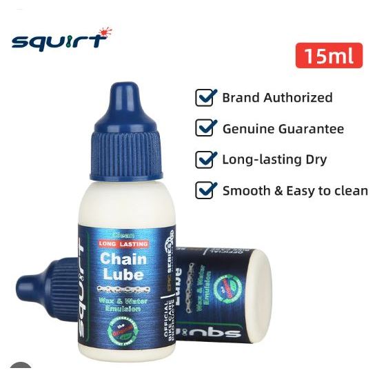 น้ำมันแว็กซ์หยอดโซ่จักรยาน SQUIRT LUBE ขนาด 15ml และ 120ml