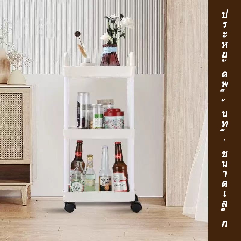 ชั้นวางของในห้องน้ำ ชั้นวางของในครัว 3/4/5 ชั้น ชั้นวางของ - รูปที่ 3