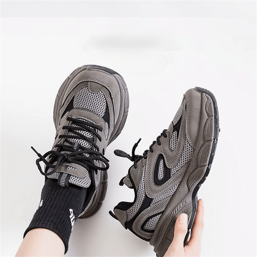 สินค้าสปอต ระบายอากาศได้รองเท้าผ้าใบ รองเท้าผ้าใบแฟชั่นผู้หญิง พื้นหนากันลื่น ผ้าตาข่าย รองเท้าวิ่ง - รูปที่ 3