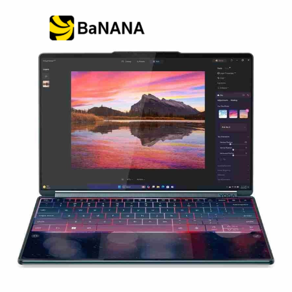 โน๊ตบุ๊ค Lenovo Yoga Book 9 14IAH10-83KJ002ATA Tidal Teal by Banana IT