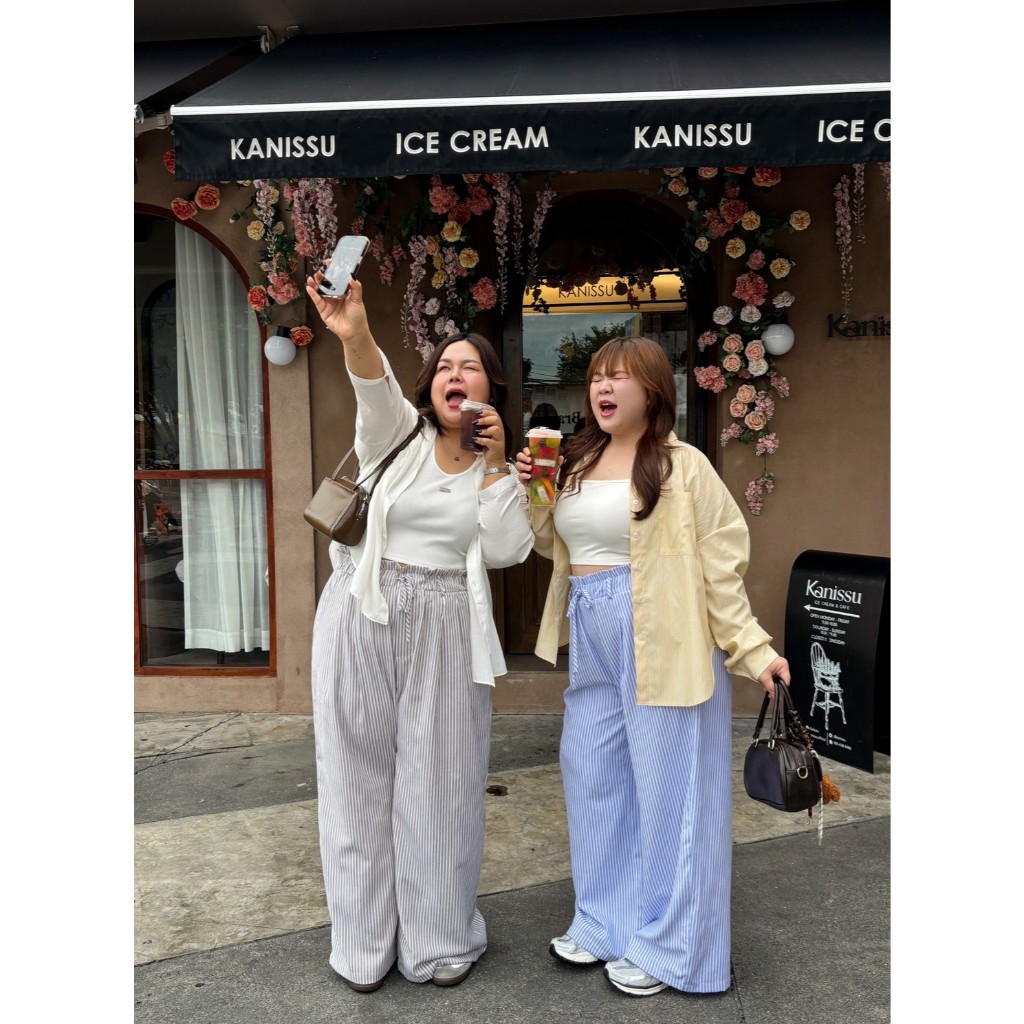 CurveG Cozy Striped Pants กางเกงโคซี่ลายทาง