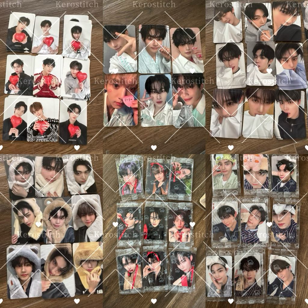 พร้อมส่ง การ์ด ZEROBASEONE ZB1 เจเบวัน เซตกัดเสื้อ / เซต doctor /เซตหมวกหมี/ปลาหมึก/ชุดนอน