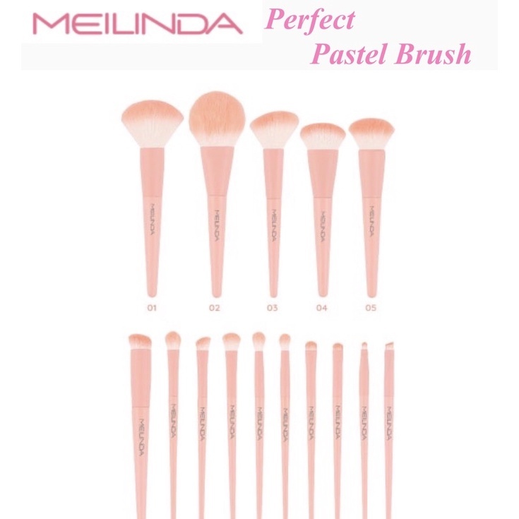Meilinda Strawberry Icy Brush MC4314 เมมลินดา แปรงแต่งหน้า ขนแปรงนุ่ม (มี 12 เบอร์)