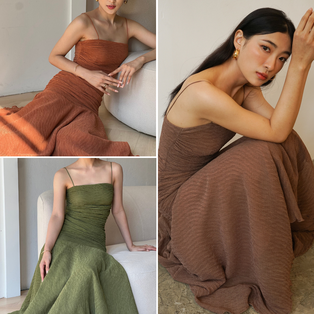 Tangerines - Wrap dress ชุดเดรส ออกงาน