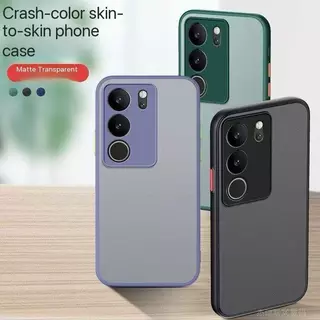 เคสขอบสีหลังด้าน สำหรับ Vivo Y04S Y31 5G Y21D V50 V60 V50lite Y04 Y300 Y19s Y200 V29 Y29S เคสกันกระแทก วีโว่ V29