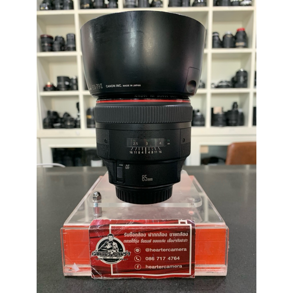 Canon 85mm F1.2L ll ไม่มีกล่อง สภาพผิวลอกหน่อยๆ