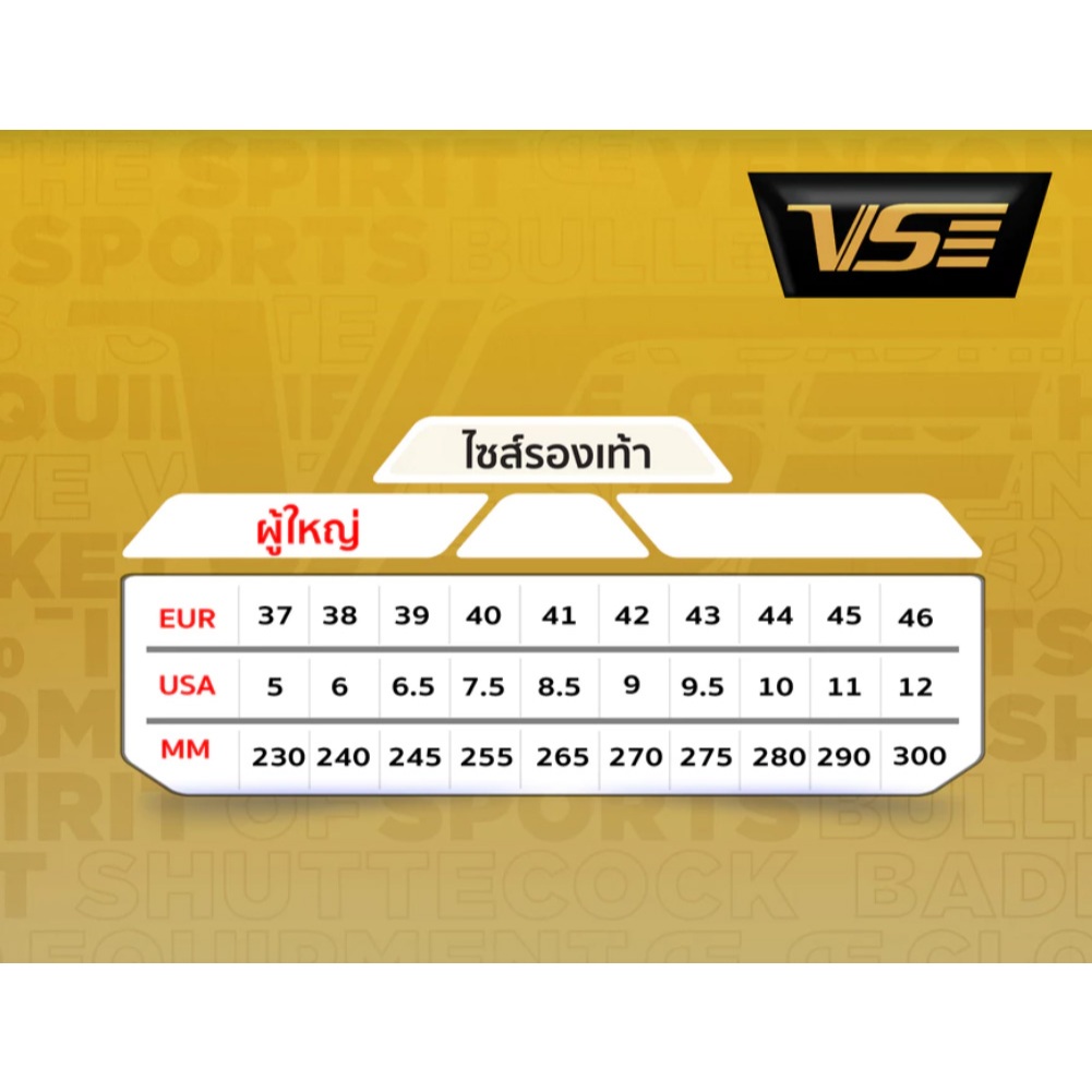 VS รองเท้าแบดมินตัน VS166-FLASH หน้าเท้ากว้าง ใส่สบาย น้ำหนักเบา เคลื่อนไหวคล่องตัว - รูปที่ 3