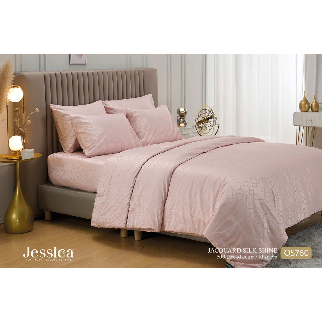 ชุดผ้าปูที่นอนรวมผ้านวมJessicaทอ500Jacquard