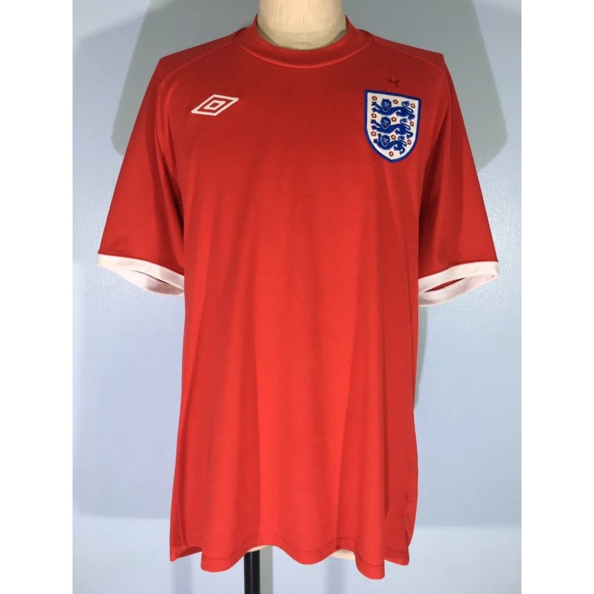 UMBRO ENGLAND WORLDCUP FOOTBALL SHIRT SOCCER JERSEY M เสื้อบอลมืสอง ทีมชาติ อังกฤษแท้