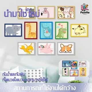 กรอบป้ายติดผนัง กรอบโชว์ป้ายประกาศ แม่เหล็ก ไม่ต้องเจาะผนัง มีกาวในตัว