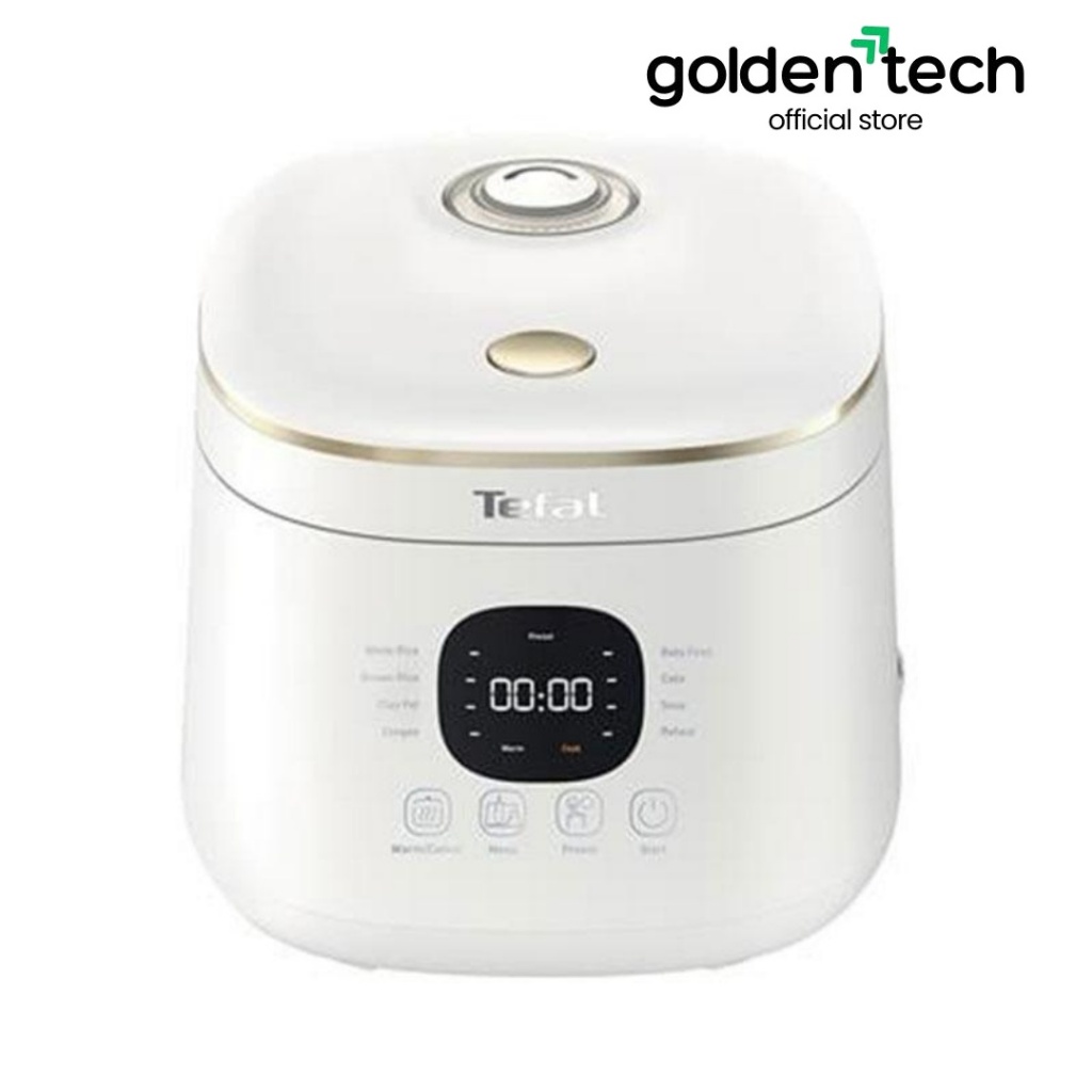 หม้อหุงข้าว Digital 0.7 ลิตร TEFAL รุ่น RK5151 สีขาว หุงได้อย่างสมบูรณ์แบบด้วยเทคโนโลยี AI ผสานกับเซ