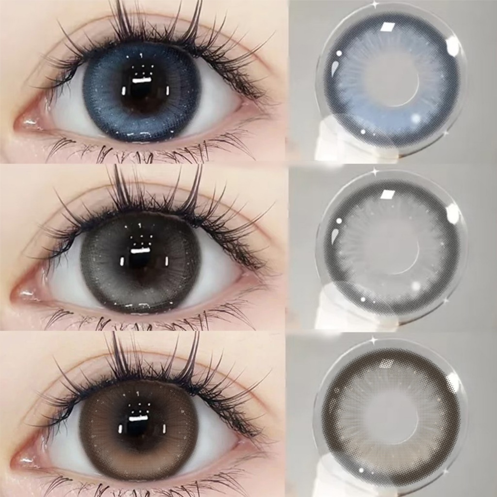[NEW!2คู่-8% 3คู่-10% ] Midroo คอนแทคเลนส์ รูปแบบเกล็ดหิมะ Juliet Contact Lens ขนาด 14.2mm รายเดือน