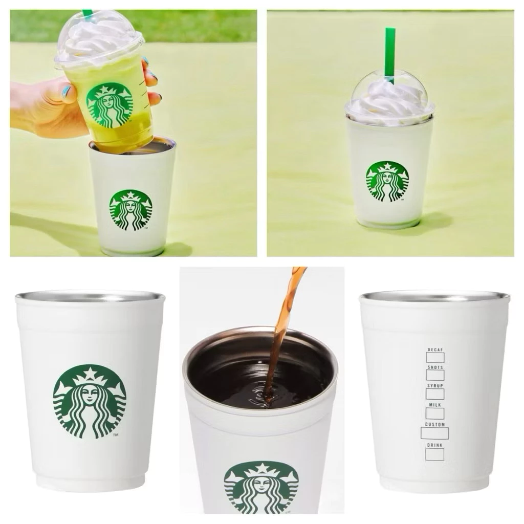 Starbucks Japan Stainless Steel Cup White 355ml thumbnail 7