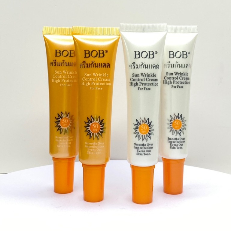 BOB ครีมกันแดดหน้า กันน้ำ ไม่หนัหน้า เกลี่ยง่าย 25กรัม