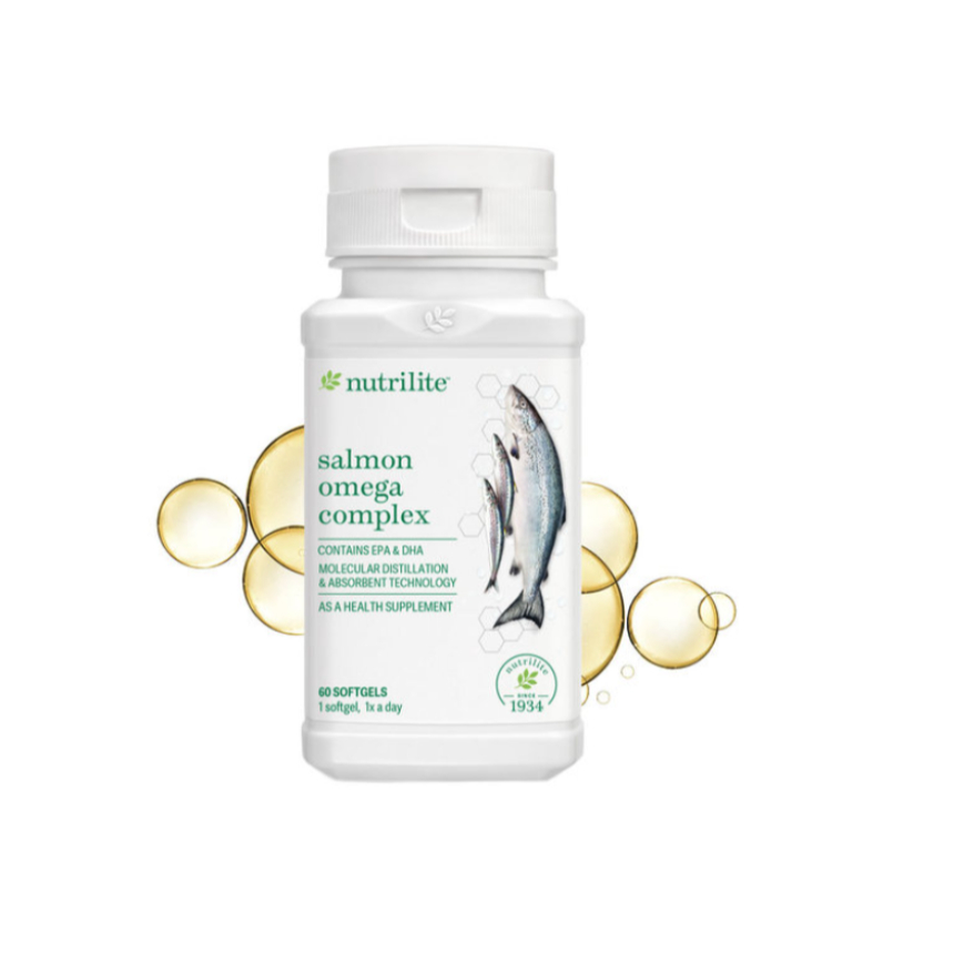 AMWAY NUTRILITE Salmon Omega Complex Fish Oil น้ำมันปลา แอมเวย์ 120 เม็ด
