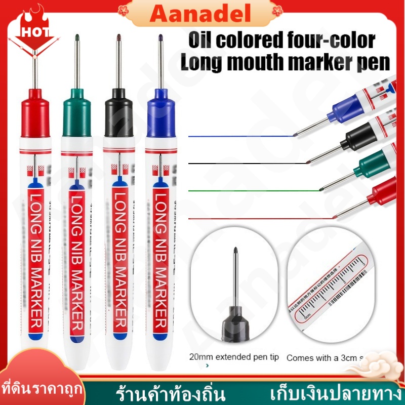 ปากกามาร์กเกอร์ ปลายยาว 20 มม. อเนกประสงค์ กันน้ำ แห้งเร็ว สําหรับงานไม้ กระเบื้อง โลหะ รถยนต์ ห้องน้ำ DIY Marking Pen – โปรปัง