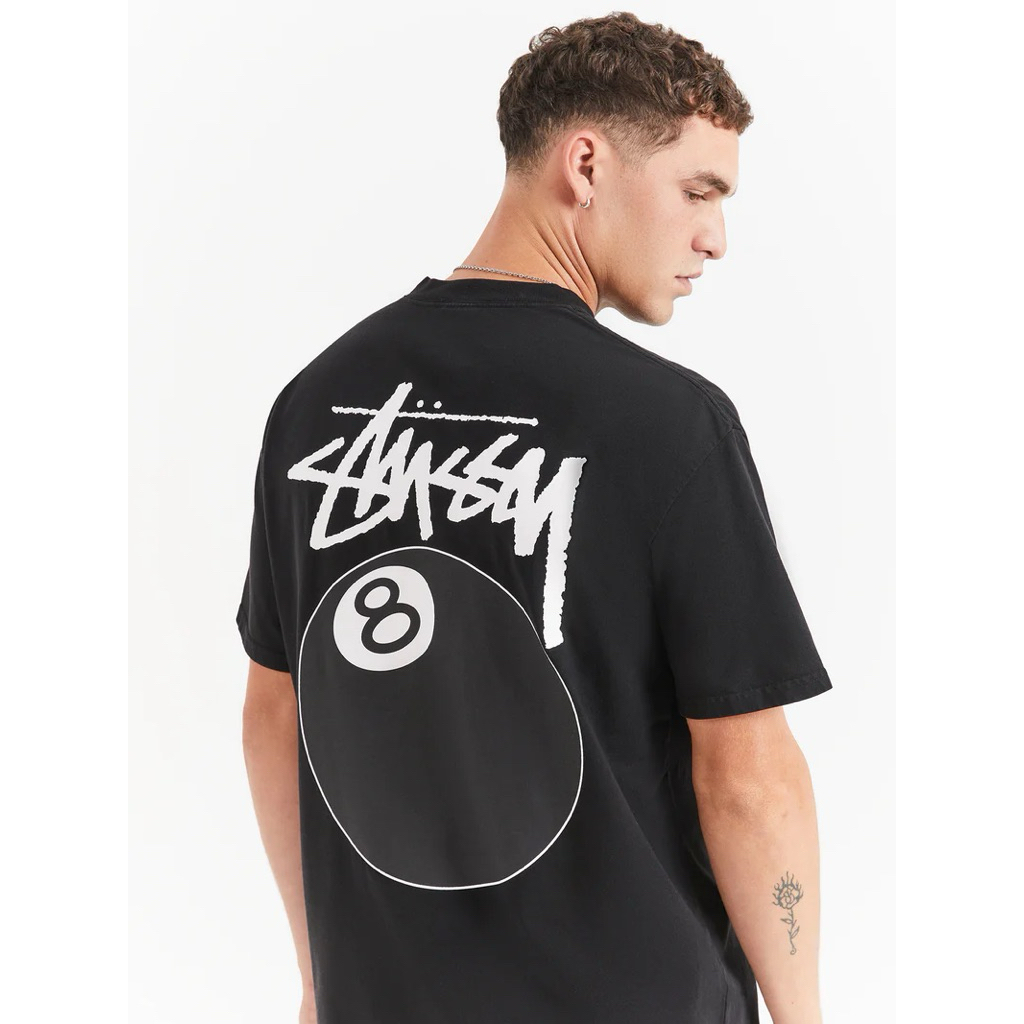 เสื้อ Stussy (แท้)  8 Ball Heavyweight (AU) 🇳🇿 สีดำ