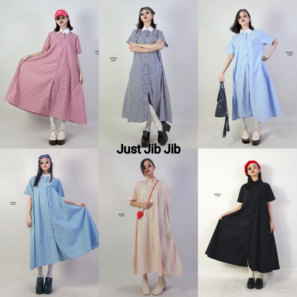 Maxidress เชิ้ต แขนสั้น