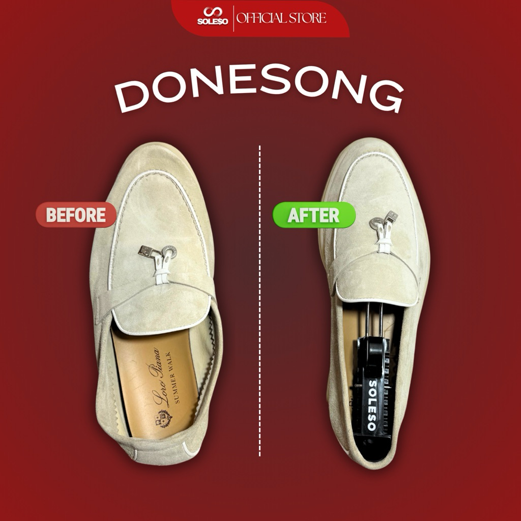 DONE SONG ดันทรง ShoeTree (1คู่) คืนทรงให้แลดูใหม่ ปรับได้ 11 ระดับ/ผ้าใบ คัทชู รองเท้าหนัง ลอฟเฟอร์