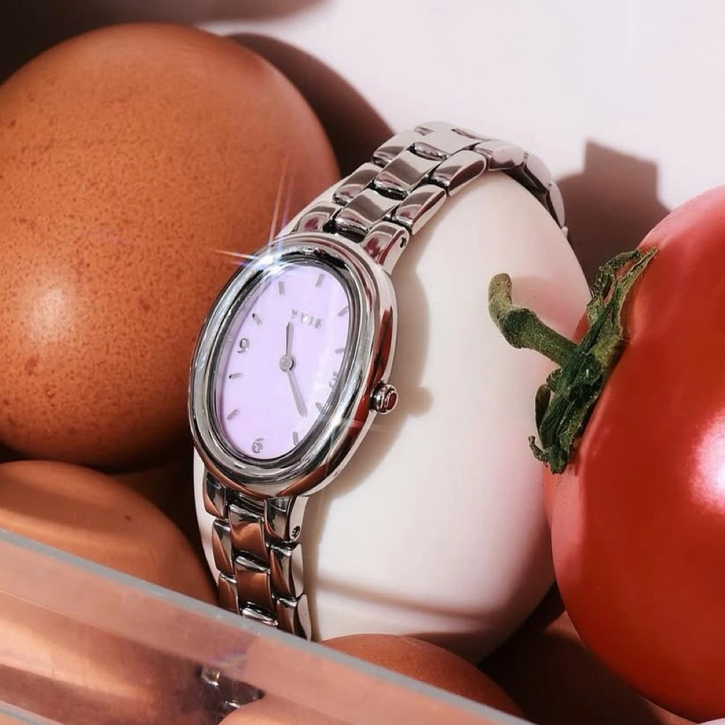 พร้อมส่ง : YVIS Timepiece Limited Color Lady Prim Watch นาฬิกาสีLilac💜 (Stainless Steel) New in pack