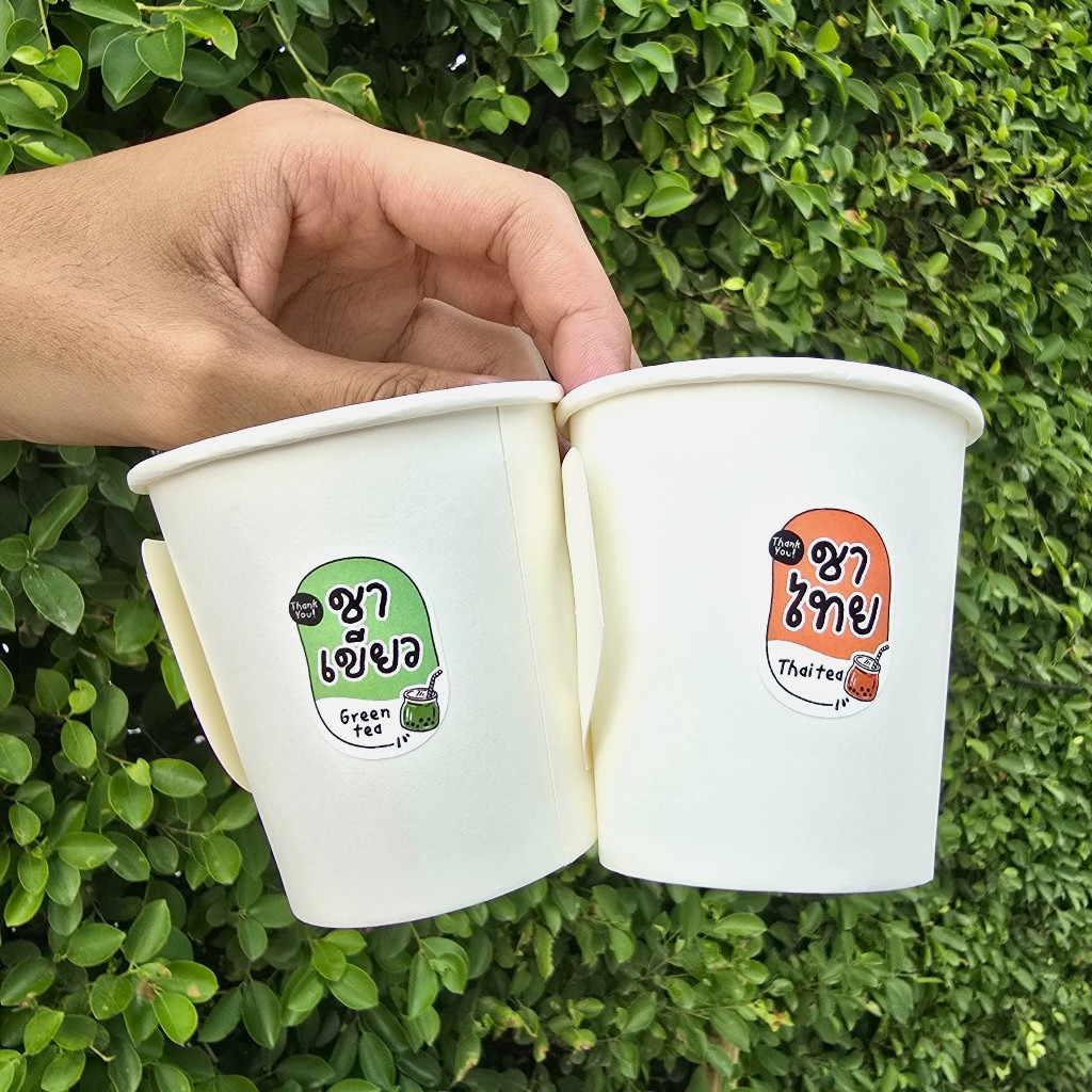 สติกเกอร์รติดเครื่องดื่ม ติดแก้วน้ำ กาแฟ ชาไทย ไมโล โกโก้ สติกเกอร์ติดน้ำ รสชาติเครื่องดื่ม [no.S28] ราคา ถูกที่สุด ดีลบีเคเค แกลเลอรีภาพที่ 6