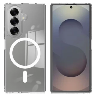 เคสใส เคสแม่เหล็ก Samsung Z Fold 8 Ultra / Fold 7 / Fold 6 / Fold 5 เคสชาร์จไร้สาย Z Fold8Ultra / Fold7 / Fold6 Magnetic