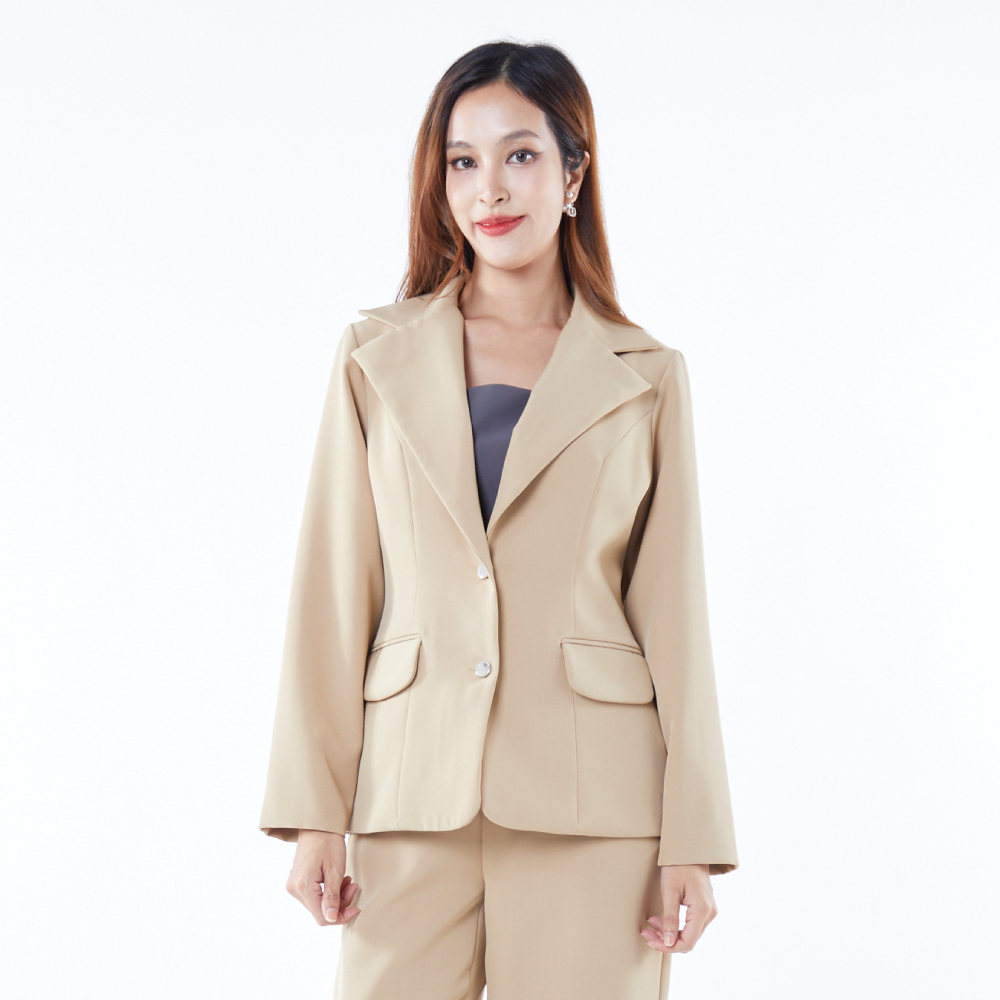 Miss office เสื้อสูทเข้ารูปกระดุม 2 เม็ด (MB-043) - รูปที่ 3
