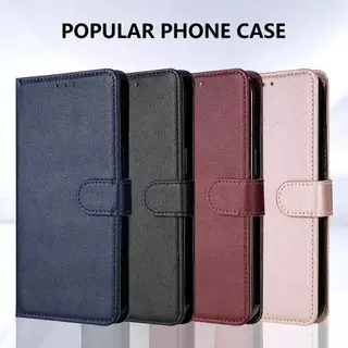 เคสฝาพับ มีกระดุมล็อก สำหรับ OPPO A6C A6T A6X A6pro A5 A5X A5i A5pro A3 A3X A3Pro เคสกันกระแทก มีช่องใส่บัตร์ตั้งได้