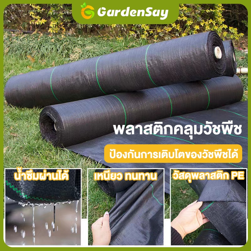 Daily Gold ผ้าคลุมหญ้า ผ้าคลุมดิน พลาสติกคลุมหญ้า พลาสติกคลุมดิน กำจัดหญ้า พลาสติกคลุมวัชพืช น้ำซึมผ่านได้ ป้องกันรังสี – โปรปัง