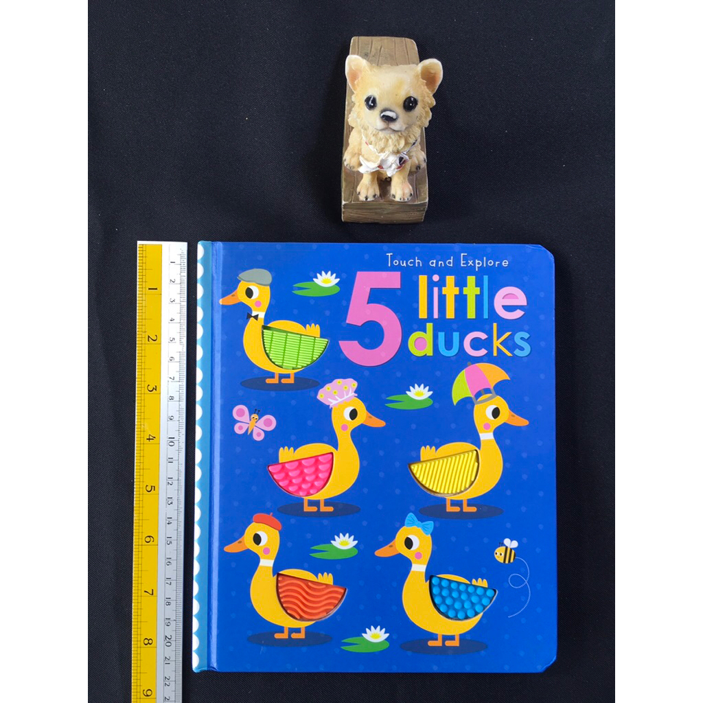 Touch and Explore 5 little ducks หนังสือเด็กภาษาอังกฤษ Boardbook (Pre-owned)