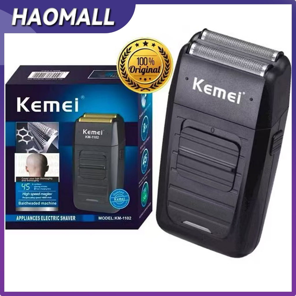 Kemei KM-1102 KM1102 เครื่องโกนหนวดไฟฟ้า เครื่องโกนหนวด