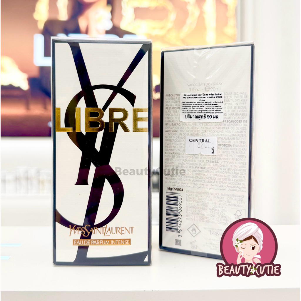 🌟Ysl Libre EDP Intense 90 ml ผลิตปี 2025🌟ป้ายห้าง แท้💯 จาก Central