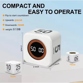 Pomodoro Digital Timer-ฝักบัวอาบน้ําห้องครัวน่ารัก Silent Flip Timer นาฬิกา Gadgets สมาร์ทจับเวลาไข่เตาอบอุปกรณ์ทําอาหาร