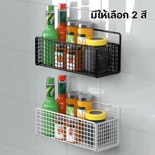 ชั้นวางของ ชั้นวางของในห้องน้ำ ชั้นวางของผนังห้องครัว มี 2 ขนาดให้เลือก ประหยัดพื้นที่ ด้วยตะขอผนัง ไม่ต้องเจาะ