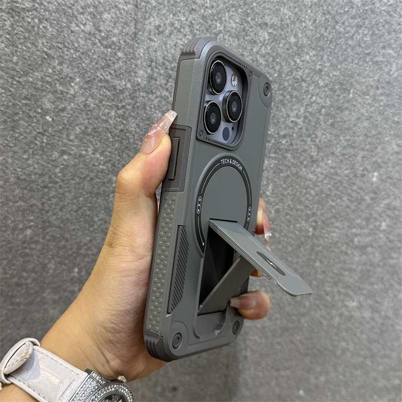 เคสทรศัพท์ For iPhone 17 Air 15 16 11 13 14 12 Pro Max 17pro 16promax 15promax 13promax เคสโทรศัพท์แบบแม่เหล็กพร้อมขาตั้