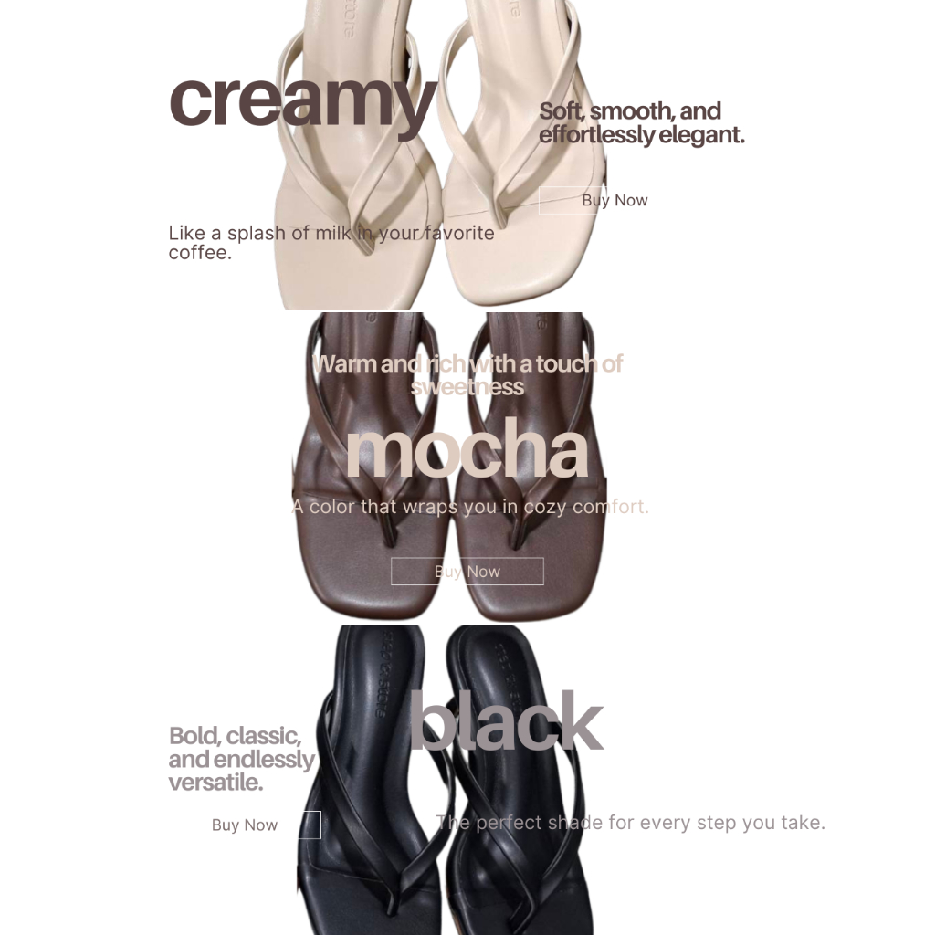 Made in Thailand 🇹🇭📍ส่งด่วน (แนะนำ+1ไซส์) step to store MICHIGAN 1.5  นิ้ว- รองเท้าส้นสูง รองเท้าส้นสูงผู้หญิง