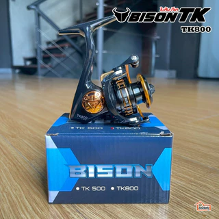 รอกสปิ้น ตกปลา ตกกุ้ง ตีเหยื่อปลอม BISON รุ่น TK เบอร์ 500 เบอร์ 800