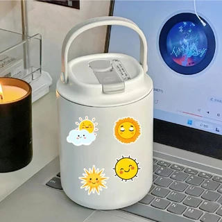 50 ชิ้นการ์ตูนน่ารัก Sun Emoji สติ๊กเกอร์กันน้ำ