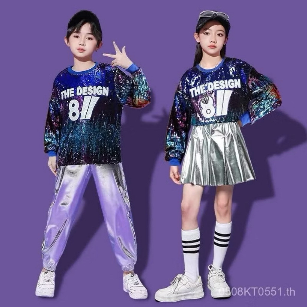 (พร้อมส่งในไทย) ชุดเต้น ชุดเชียร์ลีดเดอร์ ชุดแจ๊สแดนซ์ อินเทรนสไตล์เกาหลี