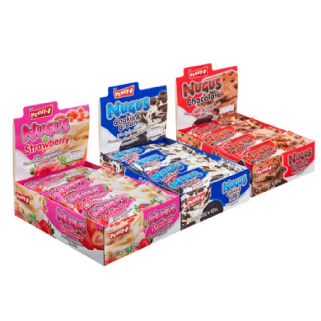 เพนนีโอ Penny-o นูกัส ขนมตังเมไต้หวัน เคี้ยวหนึบ 20 กรัม x 12 ชิ้น