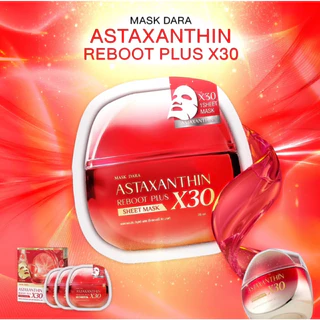 CREAM DARA Mask Dara Astaxanthin Reboot Plus X30 Sheet Mask (3 sheets/box) - ครีมดารา