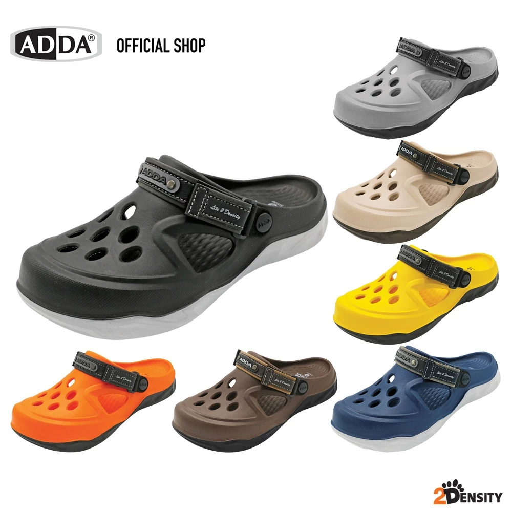 ADDA 2density รองเท้าแตะ สำหรับผู้ชาย แบบสวมหัวโต รุ่น 5TD36M2 (ไซส์7-11)