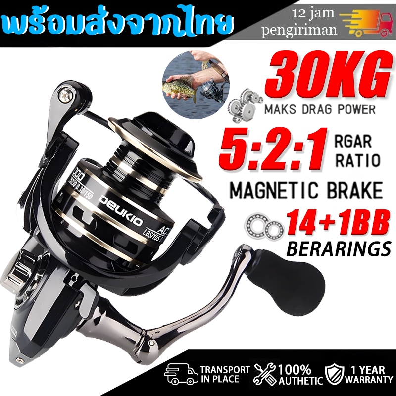 พร้อมส่งจากไทย รอกตกปลา รอกคุณภาพ DEUKIO AC2000 - AC7000 รอกสปิน ตกปลา อุปกรณ์ รอกตกปลา รอก ตกปลา