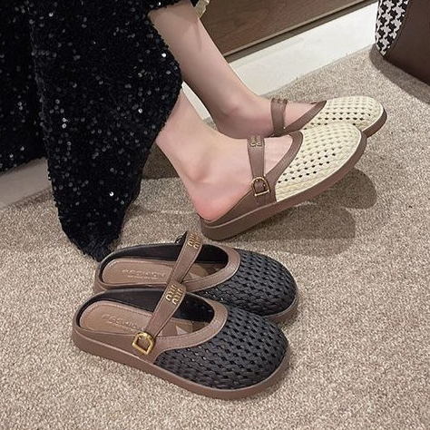 SUNBALEE 🪐 825 รองเท้าส้นแบน แตะแบบสวม เปิดส้นเท้า สำหรับผู้หญิง วัสดุยาง สินค้าพร้อมส่ง