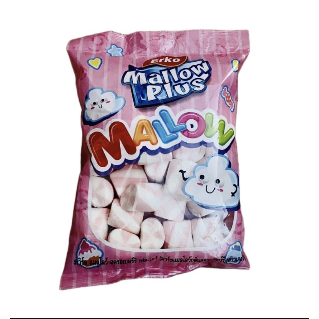 มาร์ชเมลโล่ 1แพ๋ค ราคาถูก ถุงใหญ่ ขนมสำลี mallow plus ตรา arko 150 กรัม