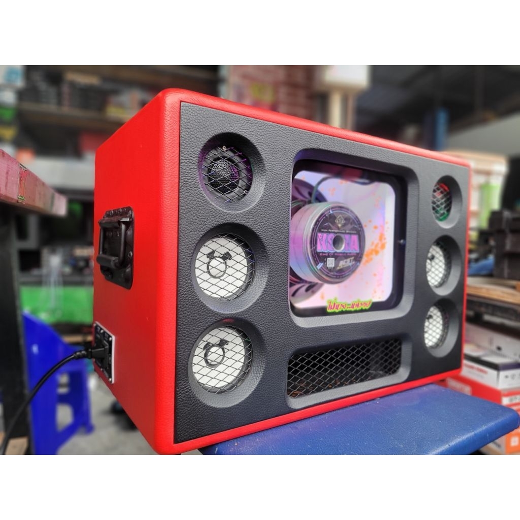 ชุดโปรตู้บลูทูธ8"โคม่า2ชั้น เต็มระบบคาราโอเกะdsp540wโมLไฟ2ระบบโชว์หลังใส